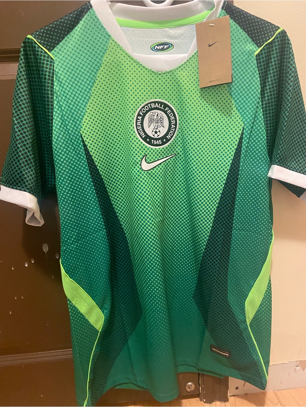 Nike Nigeria 2026 World Cup Football Federation Green Soccer Jersey